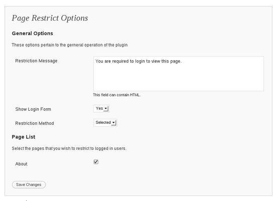 pages et articles privés wordpress