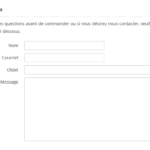 formulaire de contact wordpress