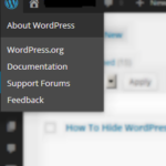 administration wordpress: logo wordpress