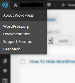administration wordpress: logo wordpress
