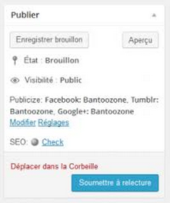 Articles en modérations