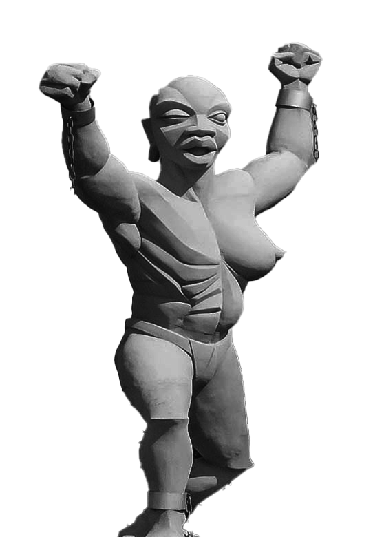 La porte de la liberté: sculpture gabonaise de Maitre Minkoe Mi Nze