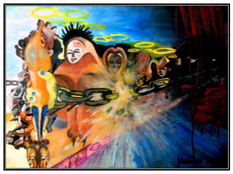 Delivrance: peinture gabonaise