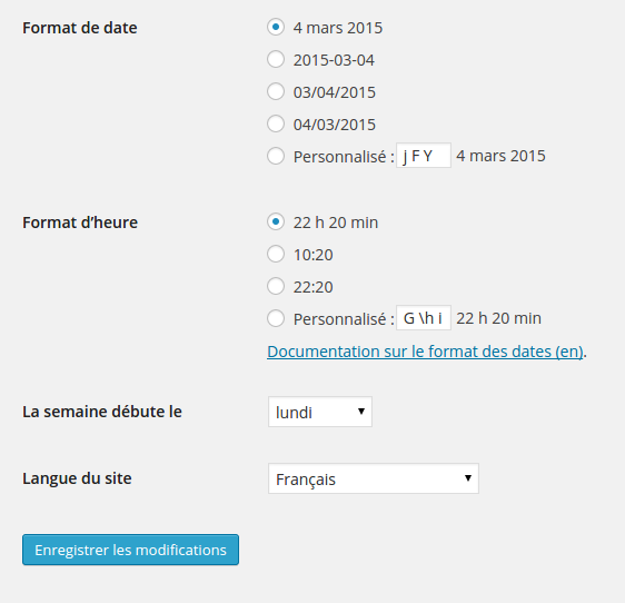 Traduire une installation wordpress