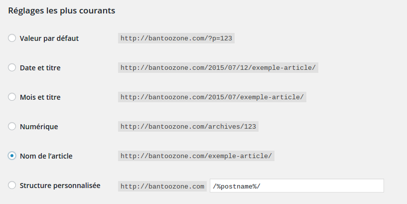Erreur 404 sur les pages wordpress
