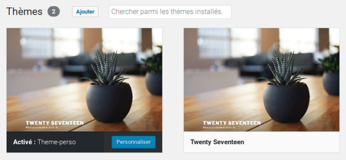 Dupliquer un thème wordpress sans plugin