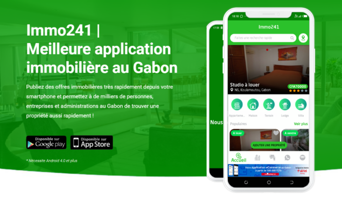 Application immobilière au Gabon
