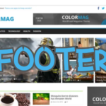 Colormag, edit footer copyright
